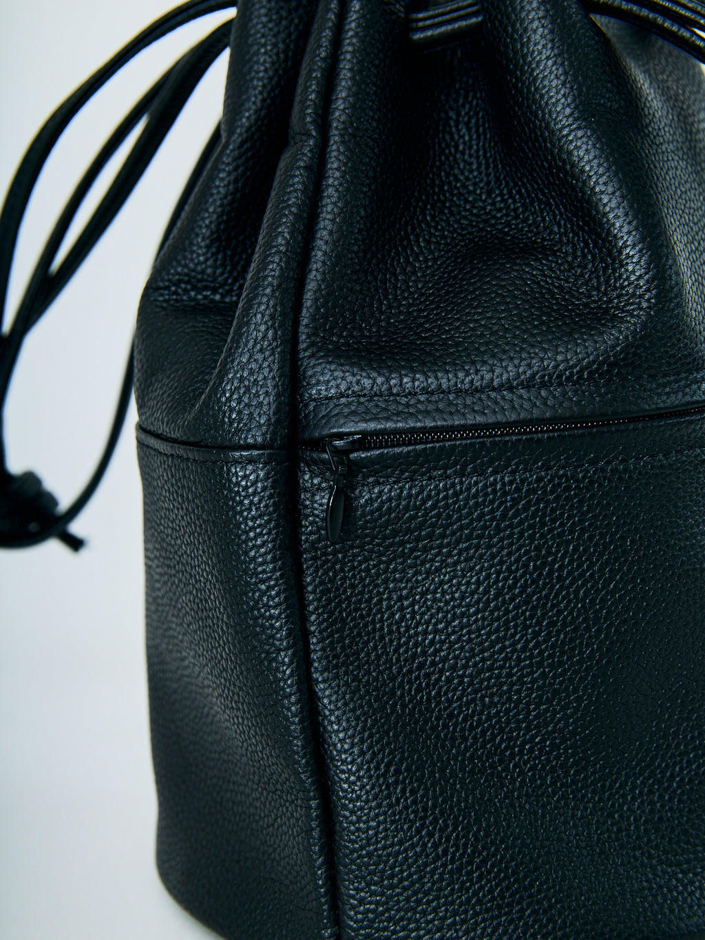 2Way Drawstring Leather Bag