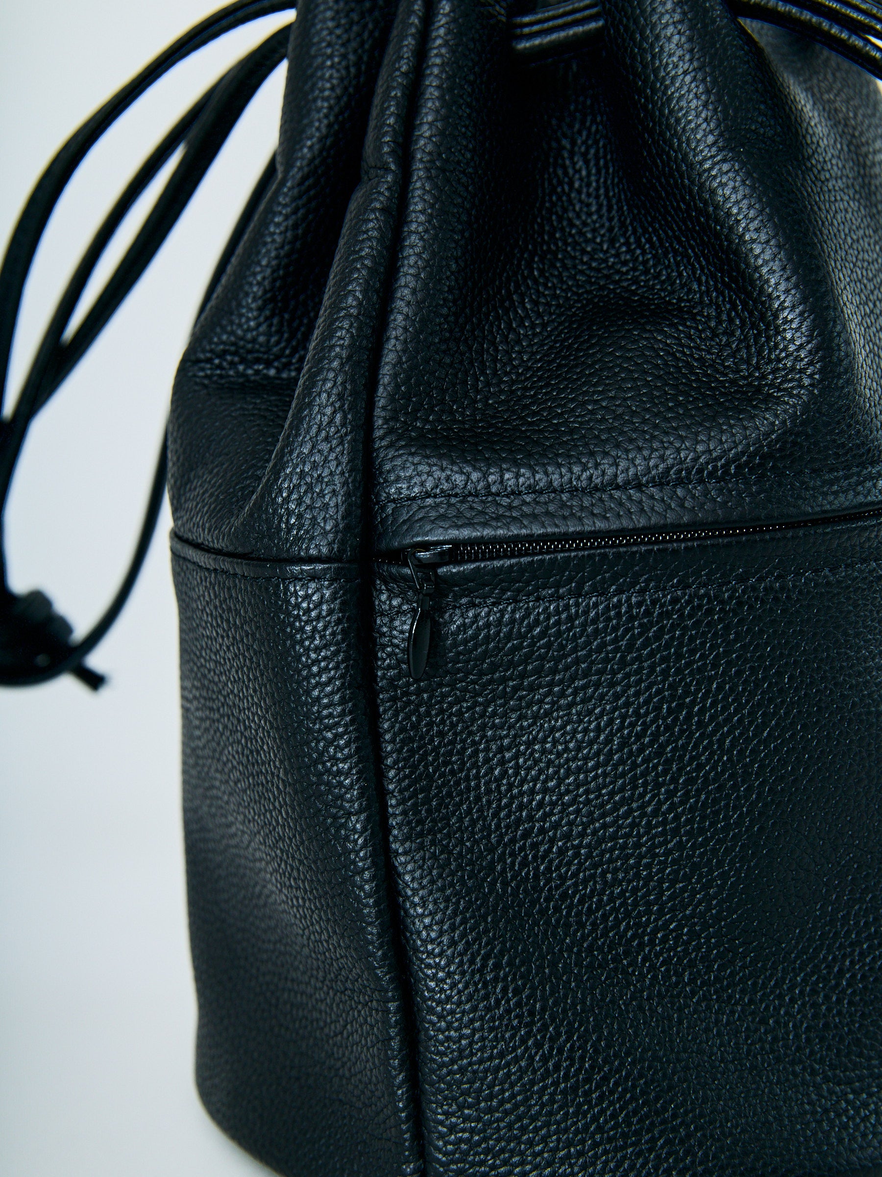 2Way Drawstring Leather Bag