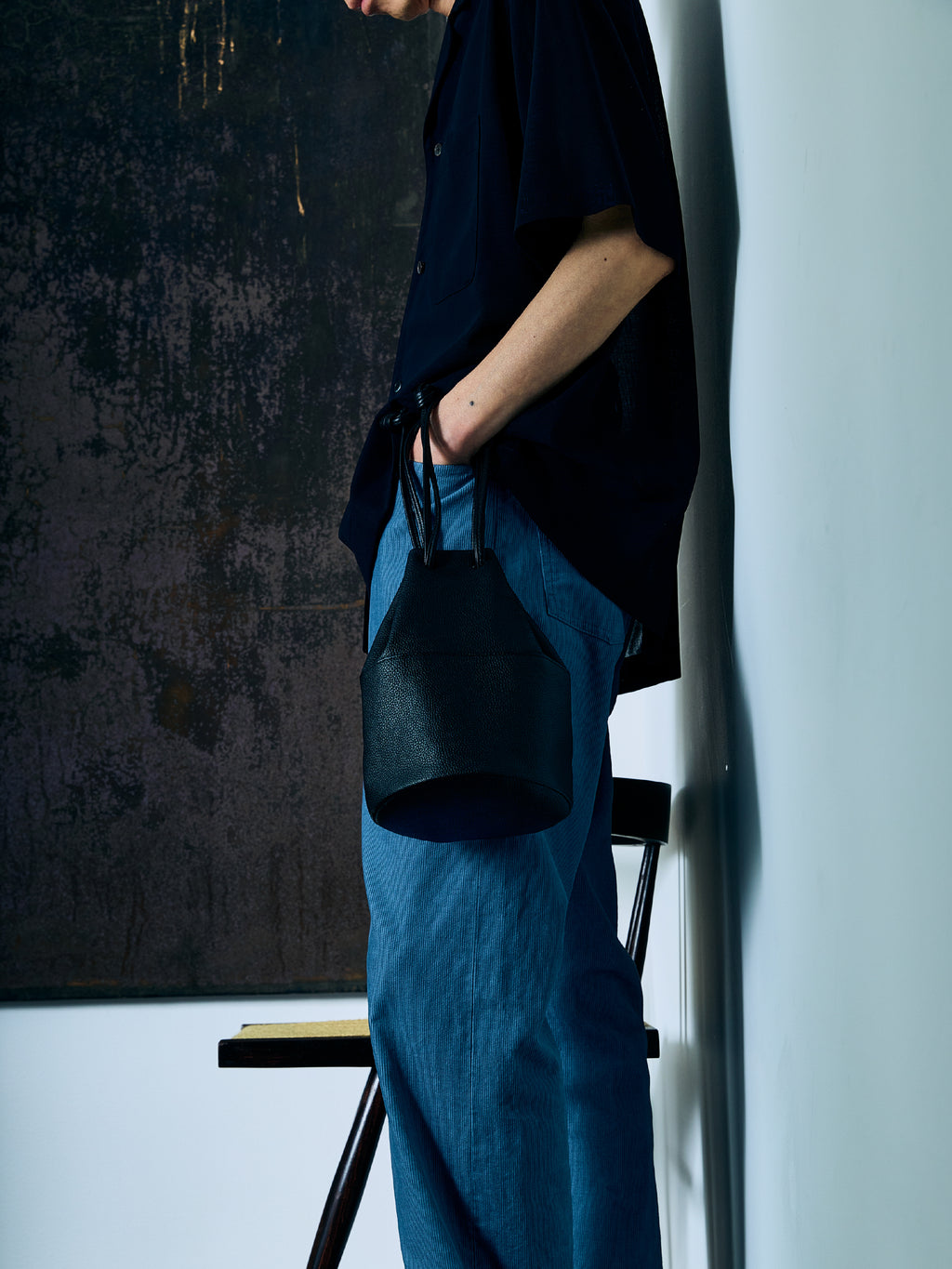 2Way Drawstring Leather Bag