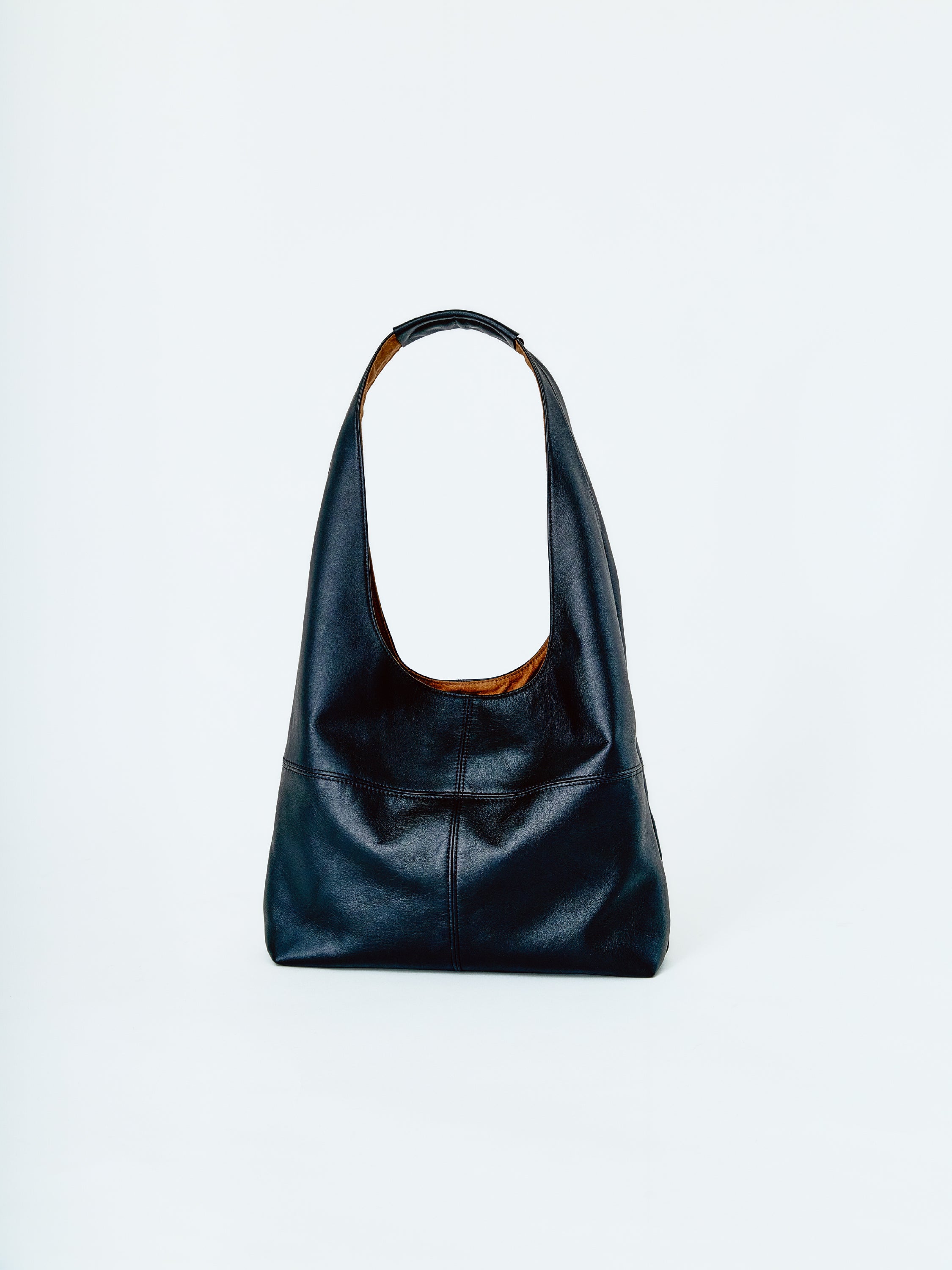 Triangle Shoulder Leather Bag
